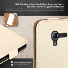 moex Flip Case Samsung Galaxy Ace 2 Klapphülle Leder Optik – Weiteres Produktbild 3