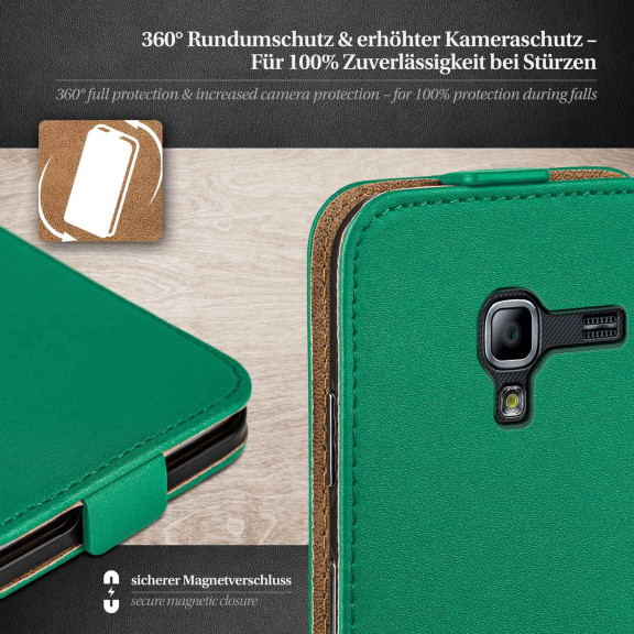 moex Flip Case Samsung Galaxy Ace 2 Klapphülle Leder Optik – Weiteres Produktbild 3 moex Flip Case Samsung Galaxy Ace 2 Klapphülle Leder Optik – Weiteres Produktbild 3