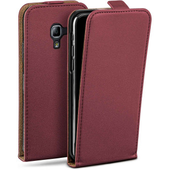 moex Flip Case Samsung Galaxy Ace 2 Klapphülle Leder Optik – Maroon-Red moex Flip Case Samsung Galaxy Ace 2 Klapphülle Leder Optik – Maroon-Red
