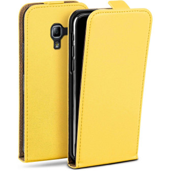 moex moex Flip Case Samsung Galaxy Ace 2 Klapphülle Leder Optik – Acid-Yellow
