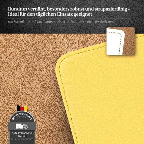 moex Flip Case Samsung Galaxy Ace 2 Klapphülle Leder Optik – Weiteres Produktbild 5