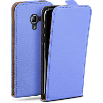 moex Flip Case Samsung Galaxy Ace 2 Klapphülle Leder Optik – Sky-Blue moex Flip Case Samsung Galaxy Ace 2 Klapphülle Leder Optik – Sky-Blue