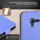 moex Flip Case Samsung Galaxy Ace 2 Klapphülle Leder Optik – Weiteres Produktbild 3