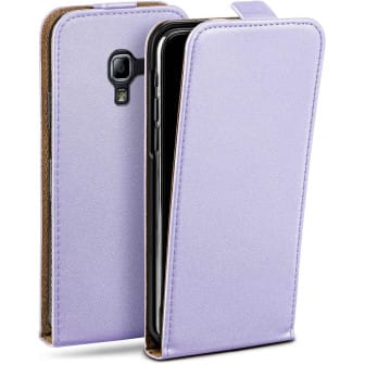 moex Flip Case Samsung Galaxy Ace 2 Klapphülle Leder Optik – Violescent moex Flip Case Samsung Galaxy Ace 2 Klapphülle Leder Optik – Violescent