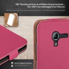 moex Flip Case Samsung Galaxy Ace 2 Klapphülle Leder Optik – Weiteres Produktbild 3