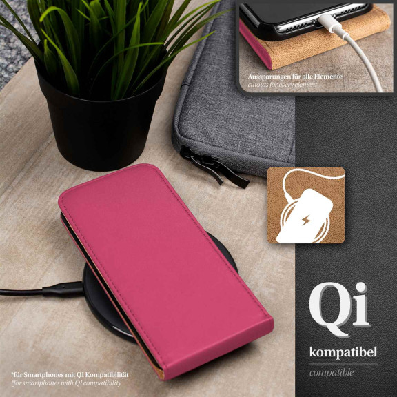 moex Flip Case Samsung Galaxy Ace 2 Klapphülle Leder Optik – Weiteres Produktbild 6