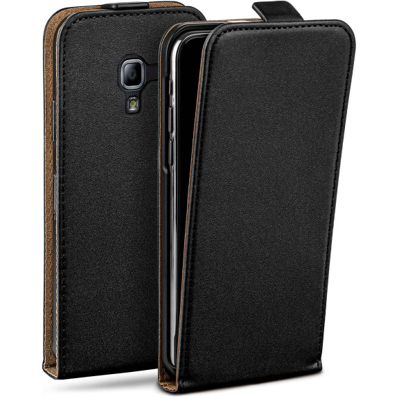 moex Flip Case Samsung Galaxy Ace 2 Klapphülle Leder Optik – Weiteres Produktbild 1