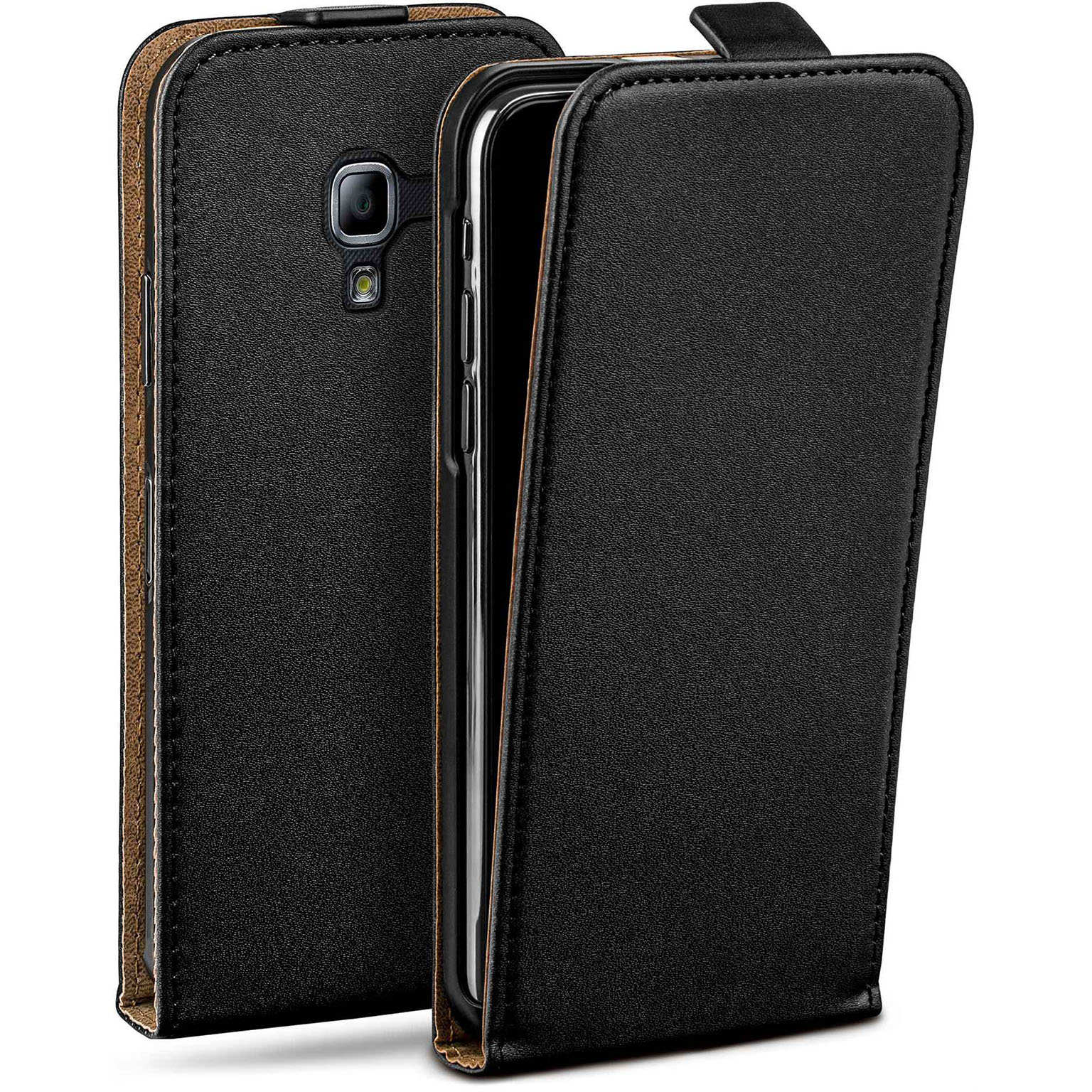 moex Flip Case Samsung Galaxy Ace 2 Klapphülle Leder Optik – Weiteres Produktbild 1 moex Flip Case Samsung Galaxy Ace 2 Klapphülle Leder Optik – Weiteres Produktbild 1