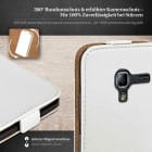 moex Flip Case Samsung Galaxy Ace 2 Klapphülle Leder Optik – Weiteres Produktbild 3