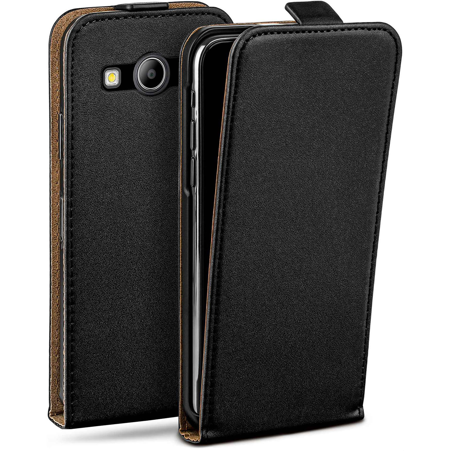 moex Flip Case Samsung Galaxy Ace Style Klapphülle Leder Optik – undefined