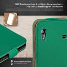 moex Flip Case Samsung Galaxy Ace Klapphülle Leder Optik – Produktbild 3