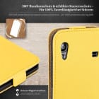 moex Flip Case Samsung Galaxy Ace Klapphülle Leder Optik – Produktbild 3
