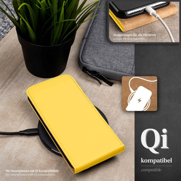 moex Flip Case Samsung Galaxy Ace Klapphülle Leder Optik – Weiteres Produktbild 6