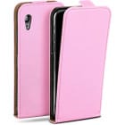 moex Flip Case Samsung Galaxy Ace Klapphülle Leder Optik – Produktbild 1