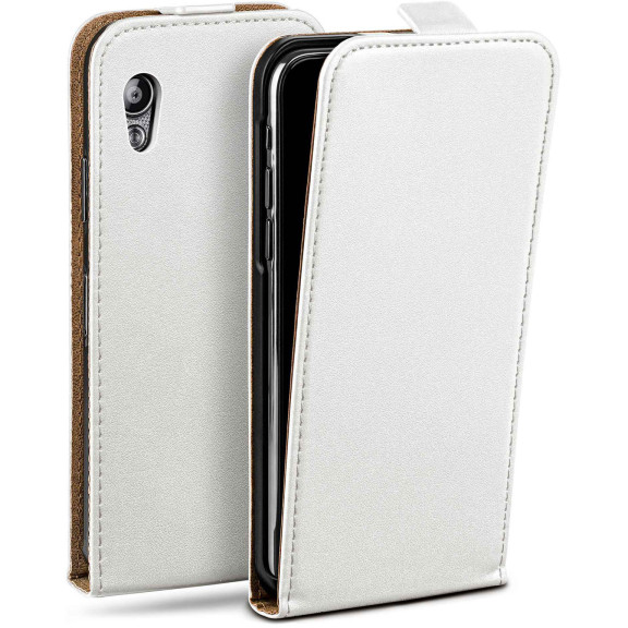 moex Flip Case Samsung Galaxy Ace Klapphülle Leder Optik – Weiteres Produktbild 1