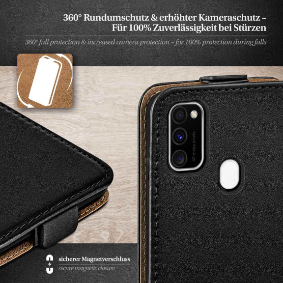 moex Flip Case Samsung Galaxy M30s Klapphülle Leder Optik – Weiteres Produktbild 3 moex Flip Case Samsung Galaxy M30s Klapphülle Leder Optik – Weiteres Produktbild 3