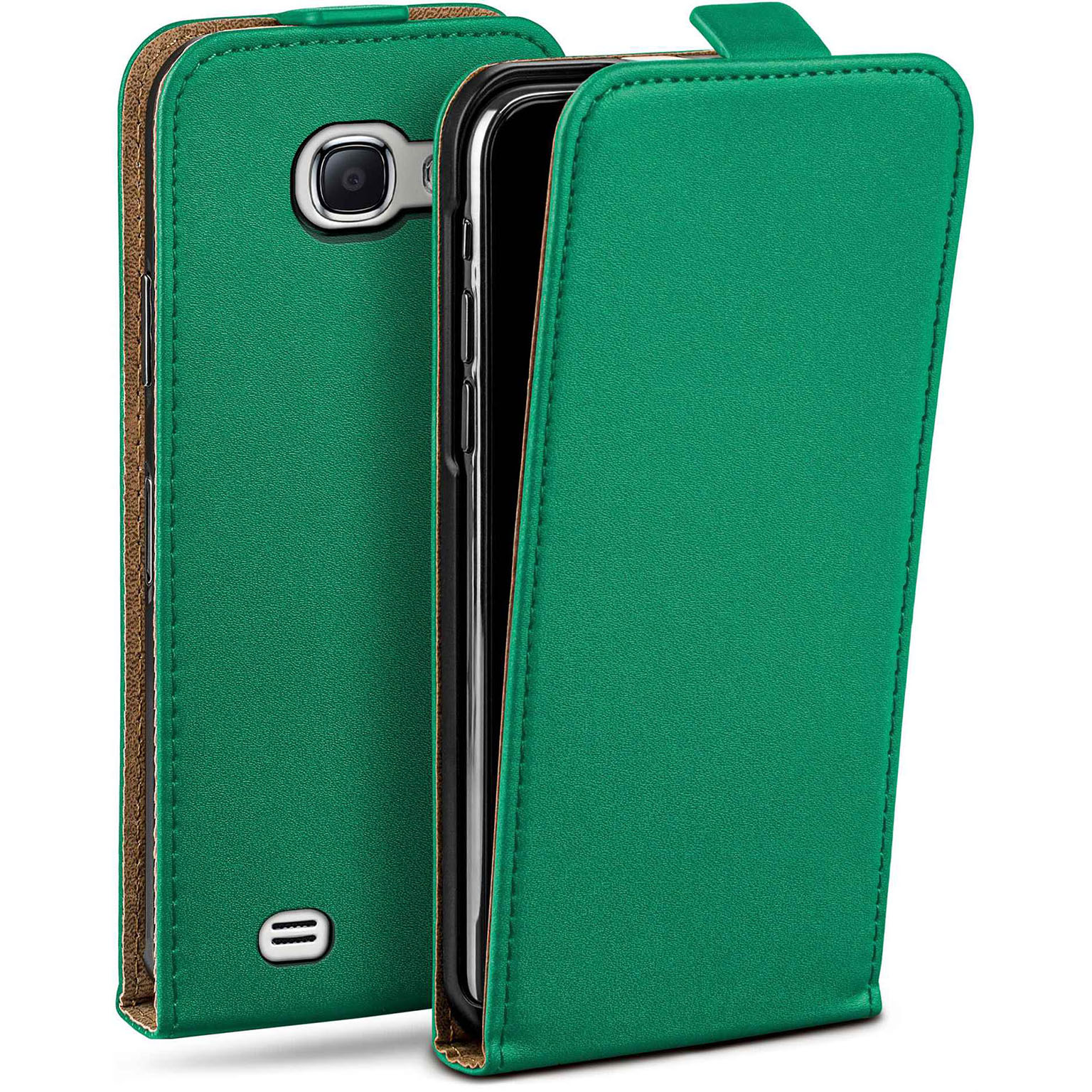 moex Flip Case Samsung Galaxy Note 2 Klapphülle Leder Optik – Weiteres Produktbild 1