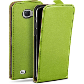 moex moex Flip Case Samsung Galaxy Note 2 Klapphülle Leder Optik – Lime-Green