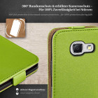 moex Flip Case Samsung Galaxy Note 2 Klapphülle Leder Optik – Weiteres Produktbild 3