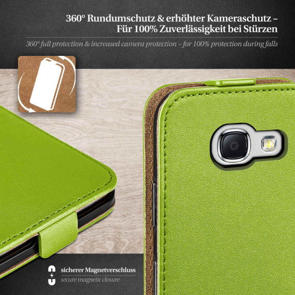 moex Flip Case Samsung Galaxy Note 2 Klapphülle Leder Optik – Weiteres Produktbild 3