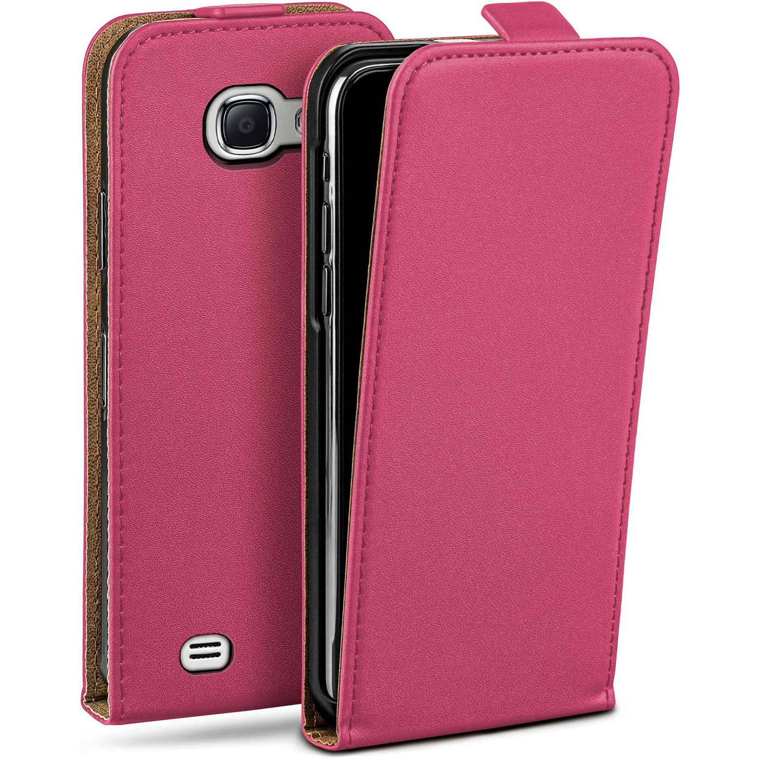 moex Flip Case Samsung Galaxy Note 2 Klapphülle Leder Optik – Weiteres Produktbild 1