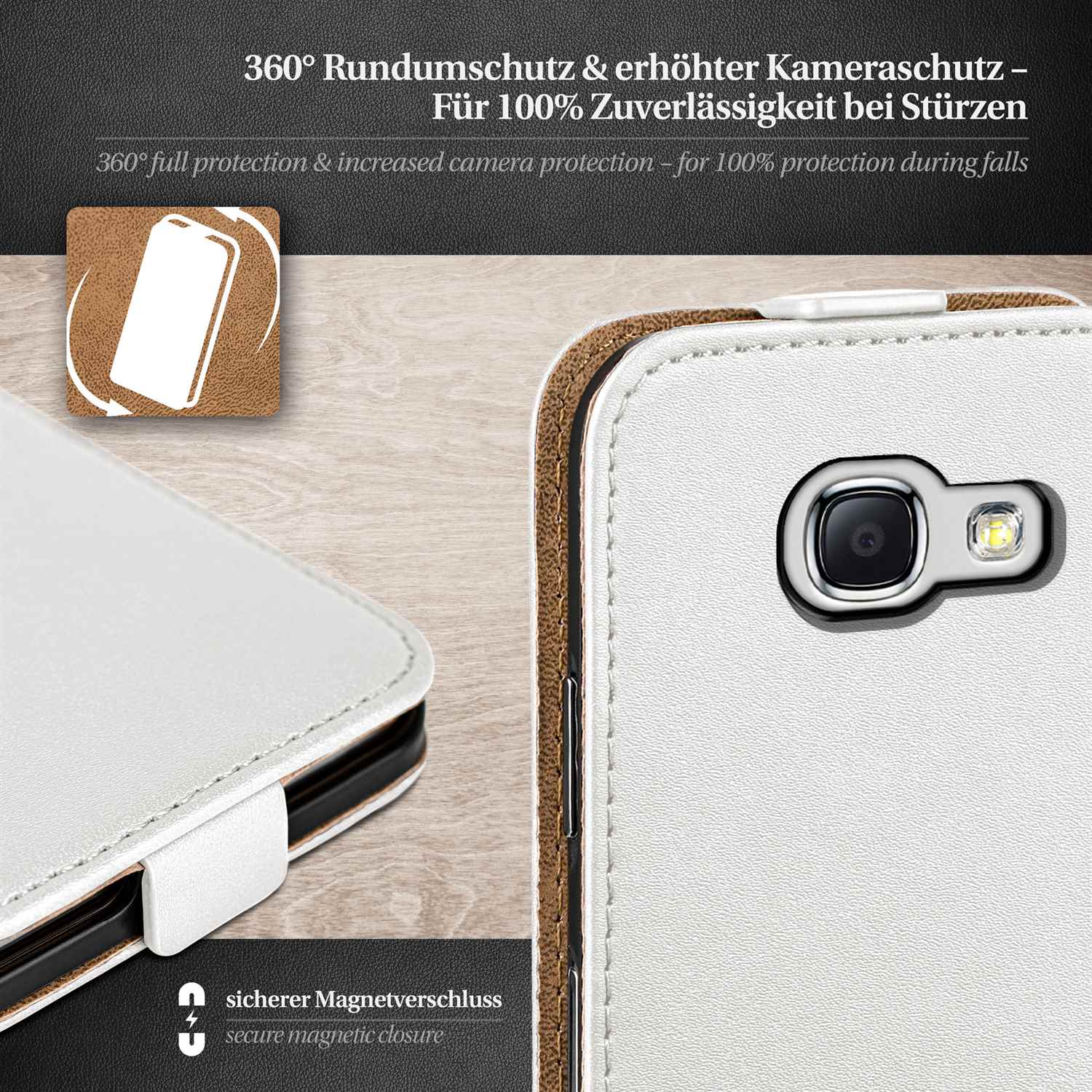 moex Flip Case Samsung Galaxy Note 2 Klapphülle Leder Optik – Weiteres Produktbild 3 moex Flip Case Samsung Galaxy Note 2 Klapphülle Leder Optik – Weiteres Produktbild 3