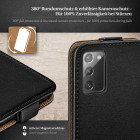 moex Flip Case Samsung Galaxy Note 20 5G Klapphülle Leder Optik – Weiteres Produktbild 3