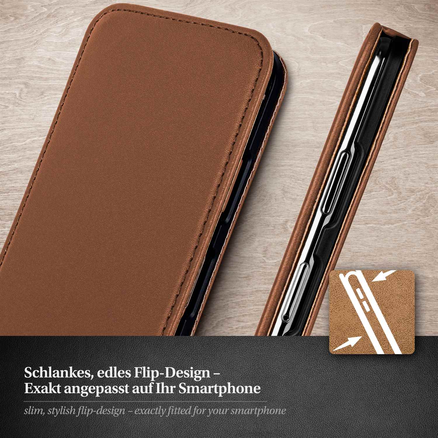 moex Flip Case Samsung Galaxy Note 3 Klapphülle Leder Optik – Weiteres Produktbild 1