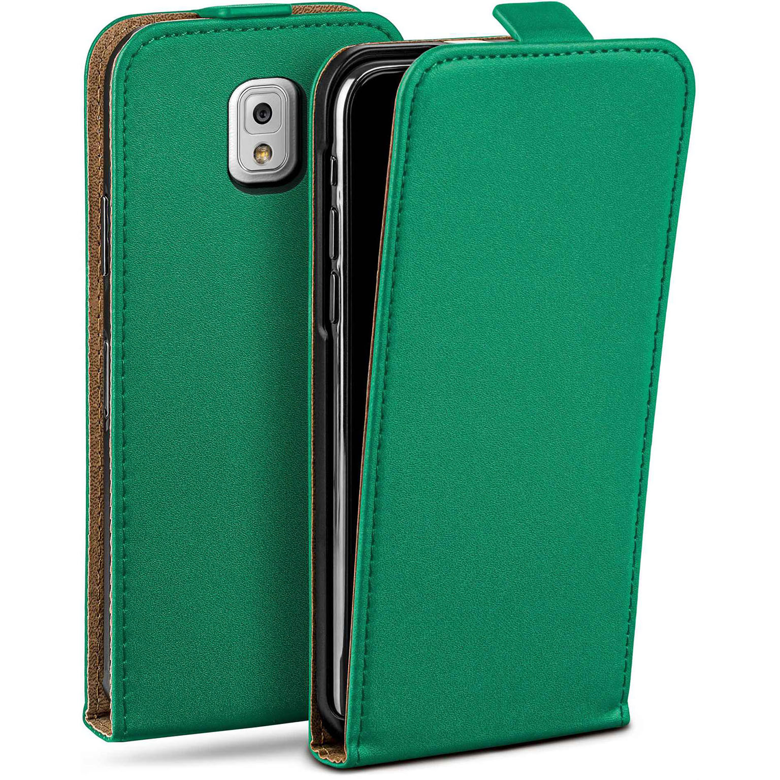 moex Flip Case Samsung Galaxy Note 3 Klapphülle Leder Optik Hauptbild