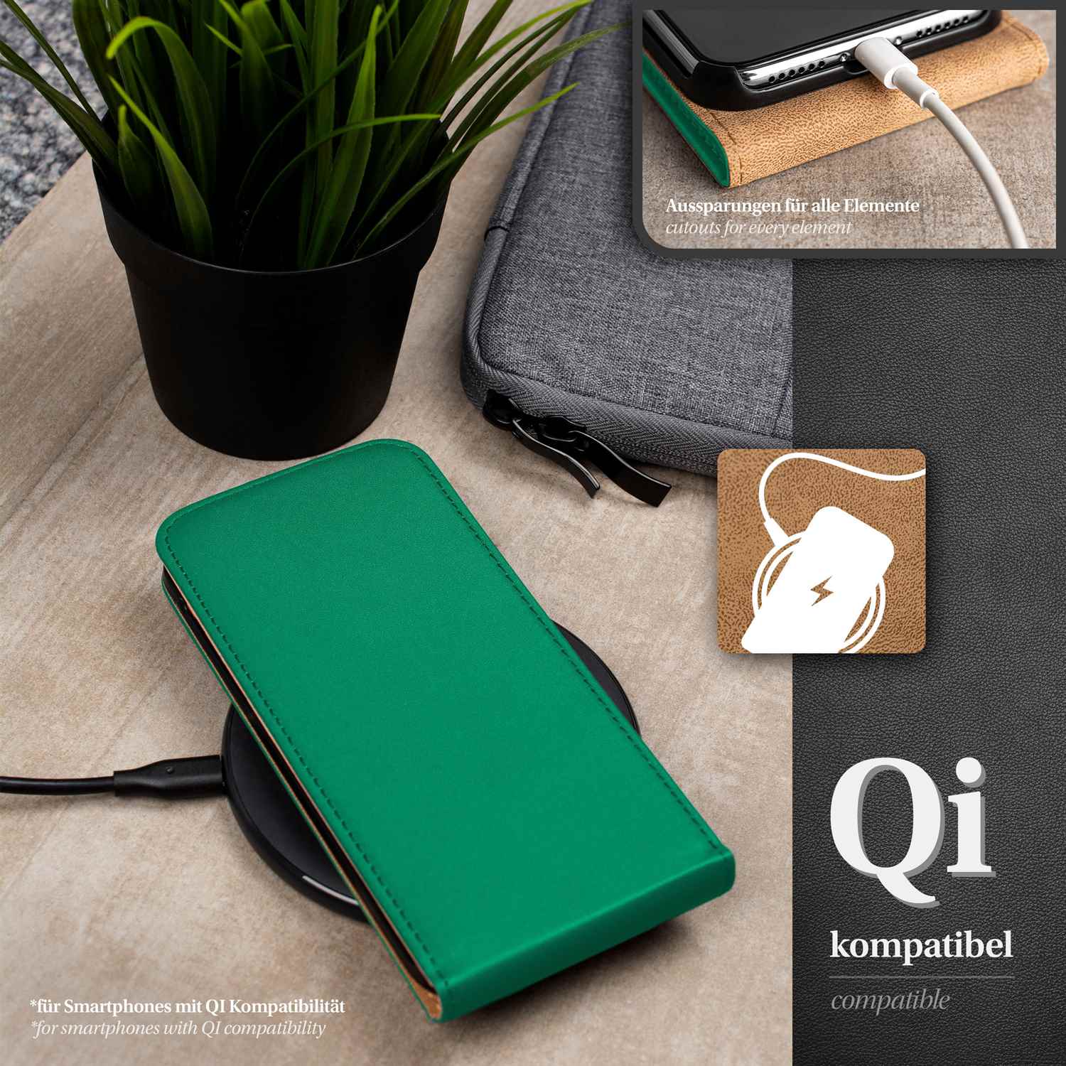 moex Flip Case Samsung Galaxy Note 3 Klapphülle Leder Optik – Weiteres Produktbild 5