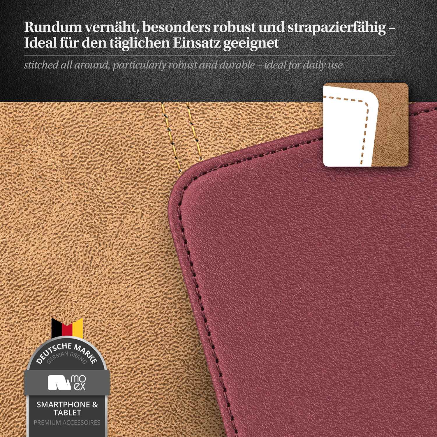 moex Flip Case Samsung Galaxy Note 3 Klapphülle Leder Optik – Weiteres Produktbild 4