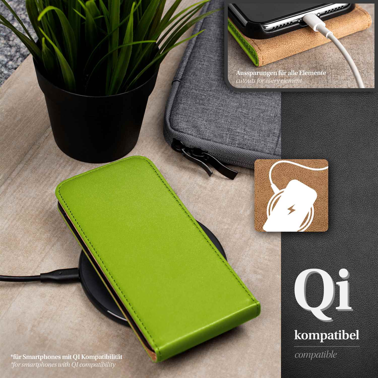 moex Flip Case Samsung Galaxy Note 3 Klapphülle Leder Optik – Weiteres Produktbild 5