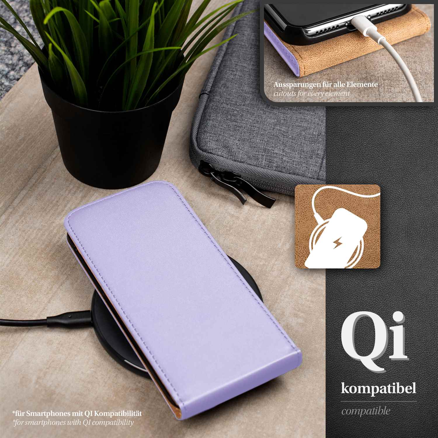 moex Flip Case Samsung Galaxy Note 3 Klapphülle Leder Optik – Weiteres Produktbild 5