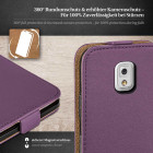 moex Flip Case Samsung Galaxy Note 3 Klapphülle Leder Optik – Weiteres Produktbild 3