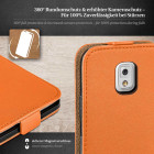 moex Flip Case Samsung Galaxy Note 3 Klapphülle Leder Optik – Weiteres Produktbild 3