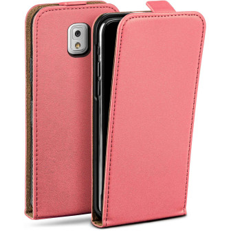 moex moex Flip Case Samsung Galaxy Note 3 Klapphülle Leder Optik – Coral-Rose