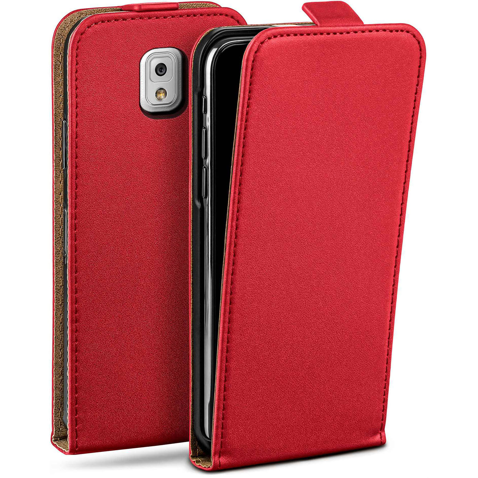 moex Flip Case Samsung Galaxy Note 3 Klapphülle Leder Optik – Weiteres Produktbild 1 moex Flip Case Samsung Galaxy Note 3 Klapphülle Leder Optik – Weiteres Produktbild 1