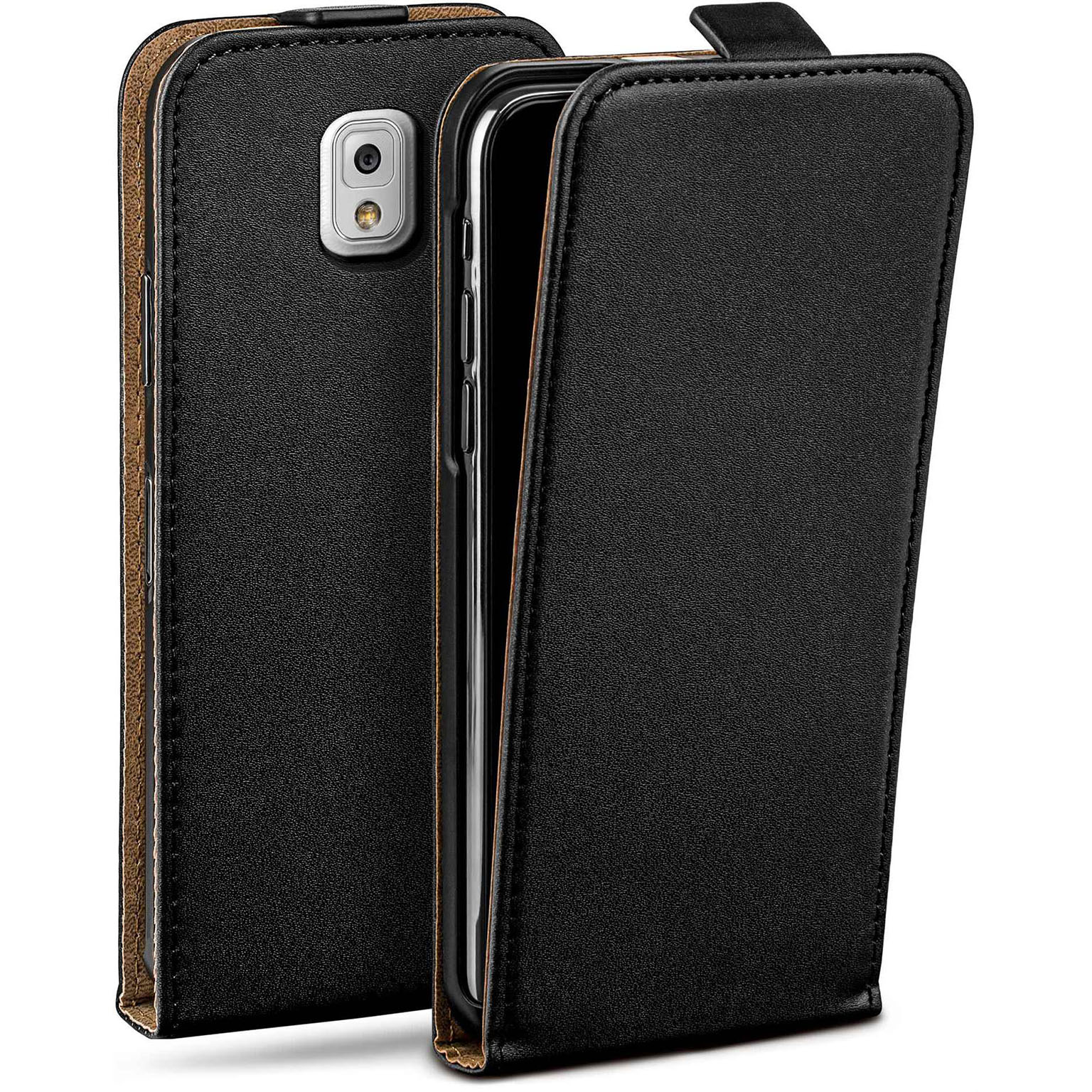 moex Flip Case Samsung Galaxy Note 3 Klapphülle Leder Optik – undefined