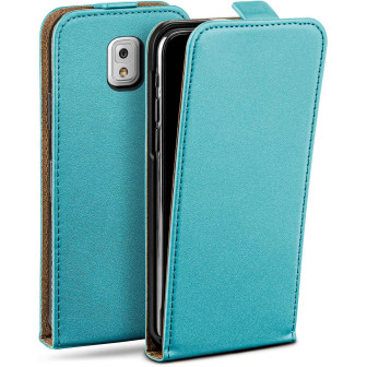 moex Flip Case Samsung Galaxy Note 3 Klapphülle Leder Optik – Aqua-Cyan moex Flip Case Samsung Galaxy Note 3 Klapphülle Leder Optik – Aqua-Cyan