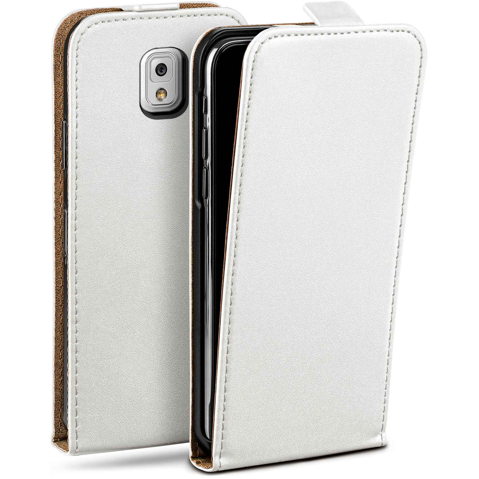 moex Flip Case Samsung Galaxy Note 3 Klapphülle Leder Optik Hauptbild