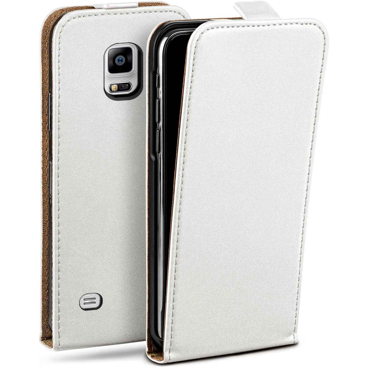 moex Flip Case Samsung Galaxy Note 4 Klapphülle Leder Optik Hauptbild