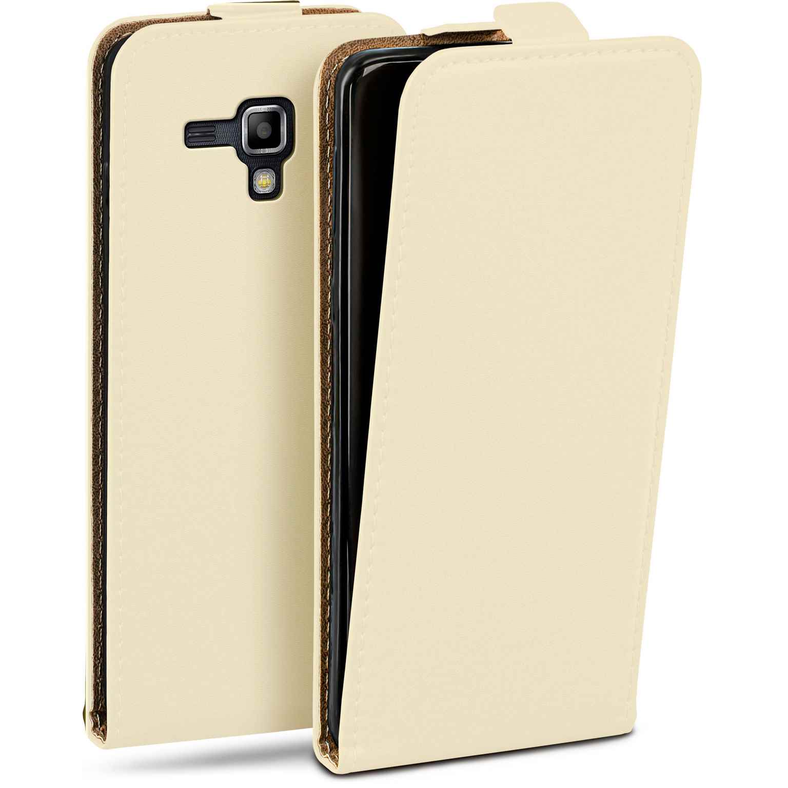 moex Flip Case Samsung Galaxy S Duos 2 Klapphülle Leder Optik Hauptbild