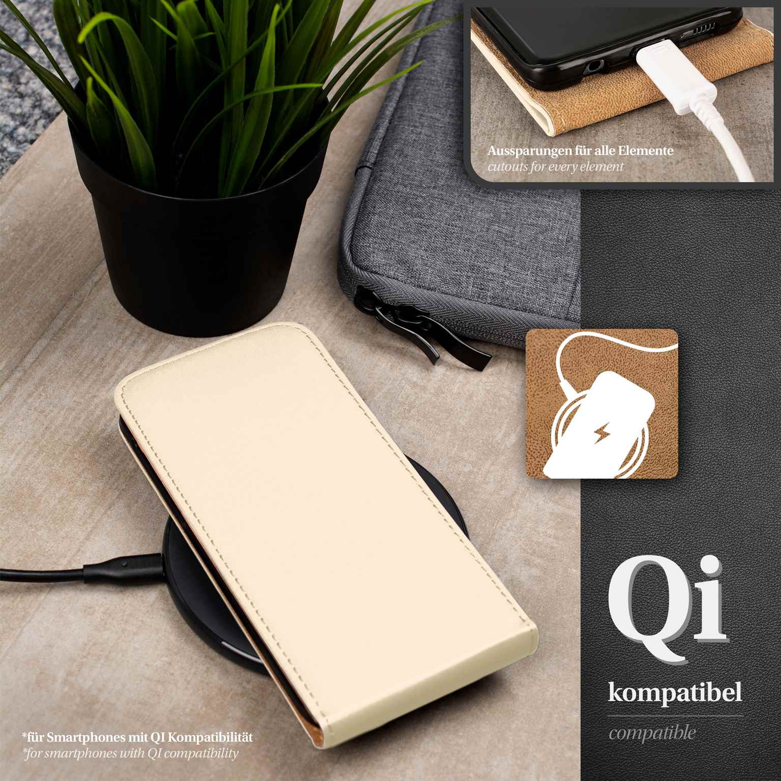 moex Flip Case Samsung Galaxy S Duos 2 Klapphülle Leder Optik – Weiteres Produktbild 5