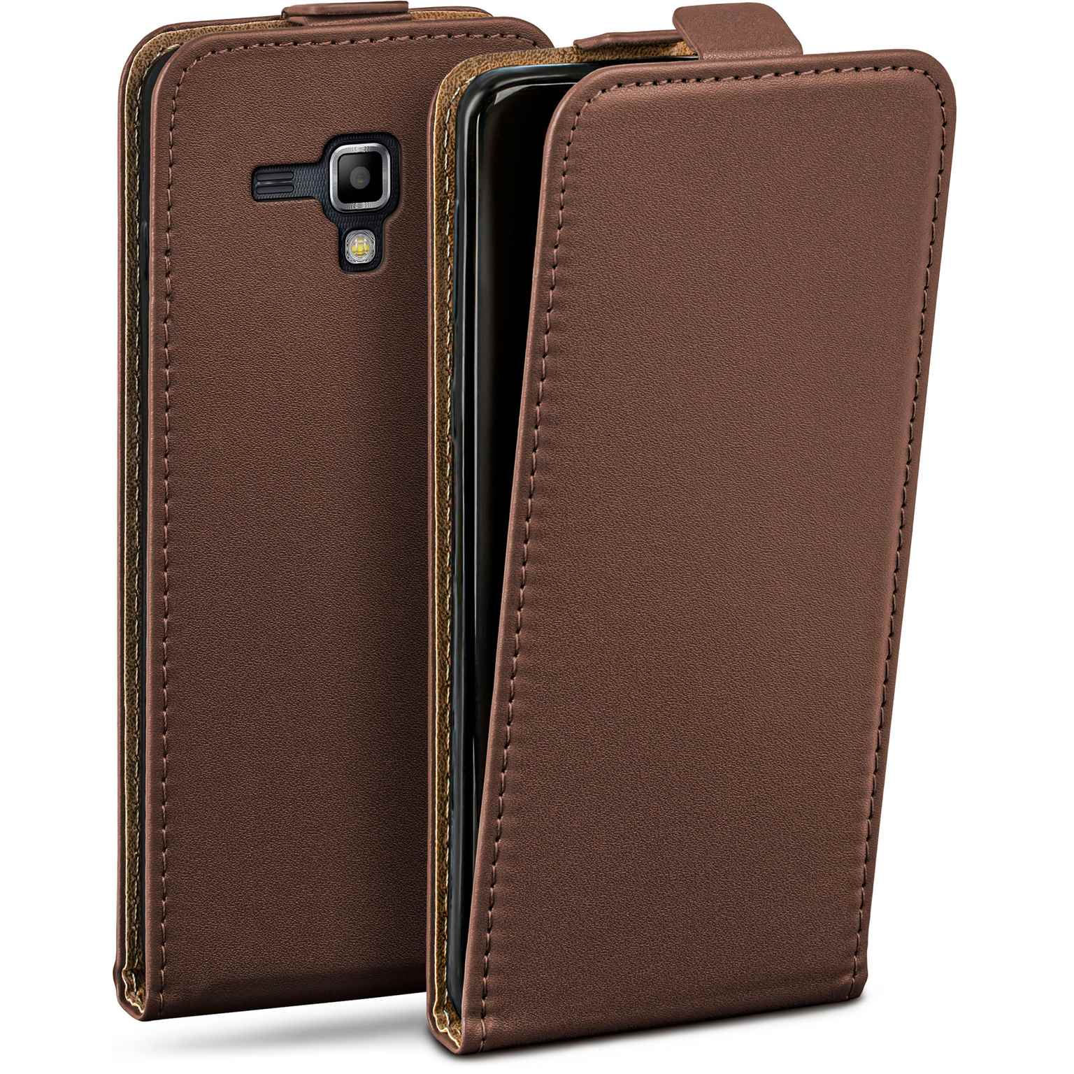 moex Flip Case Samsung Galaxy S Duos 2 Klapphülle Leder Optik Hauptbild