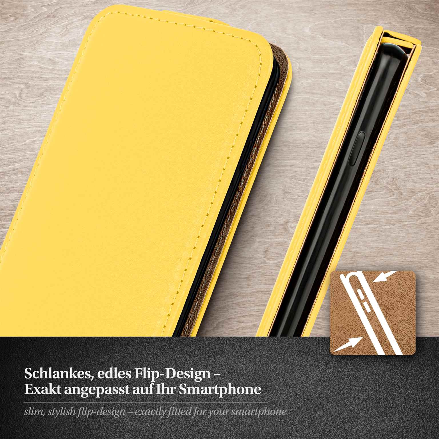 moex Flip Case Samsung Galaxy S Duos 2 Klapphülle Leder Optik – Weiteres Produktbild 2 moex Flip Case Samsung Galaxy S Duos 2 Klapphülle Leder Optik – Weiteres Produktbild 2