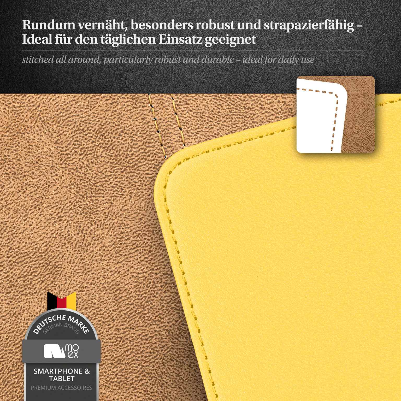 moex Flip Case Samsung Galaxy S Duos 2 Klapphülle Leder Optik – Weiteres Produktbild 5 moex Flip Case Samsung Galaxy S Duos 2 Klapphülle Leder Optik – Weiteres Produktbild 5