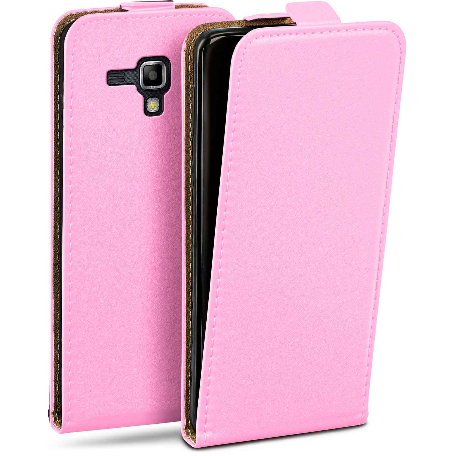 moex Flip Case Samsung Galaxy S Duos 2 Klapphülle Leder Optik Hauptbild