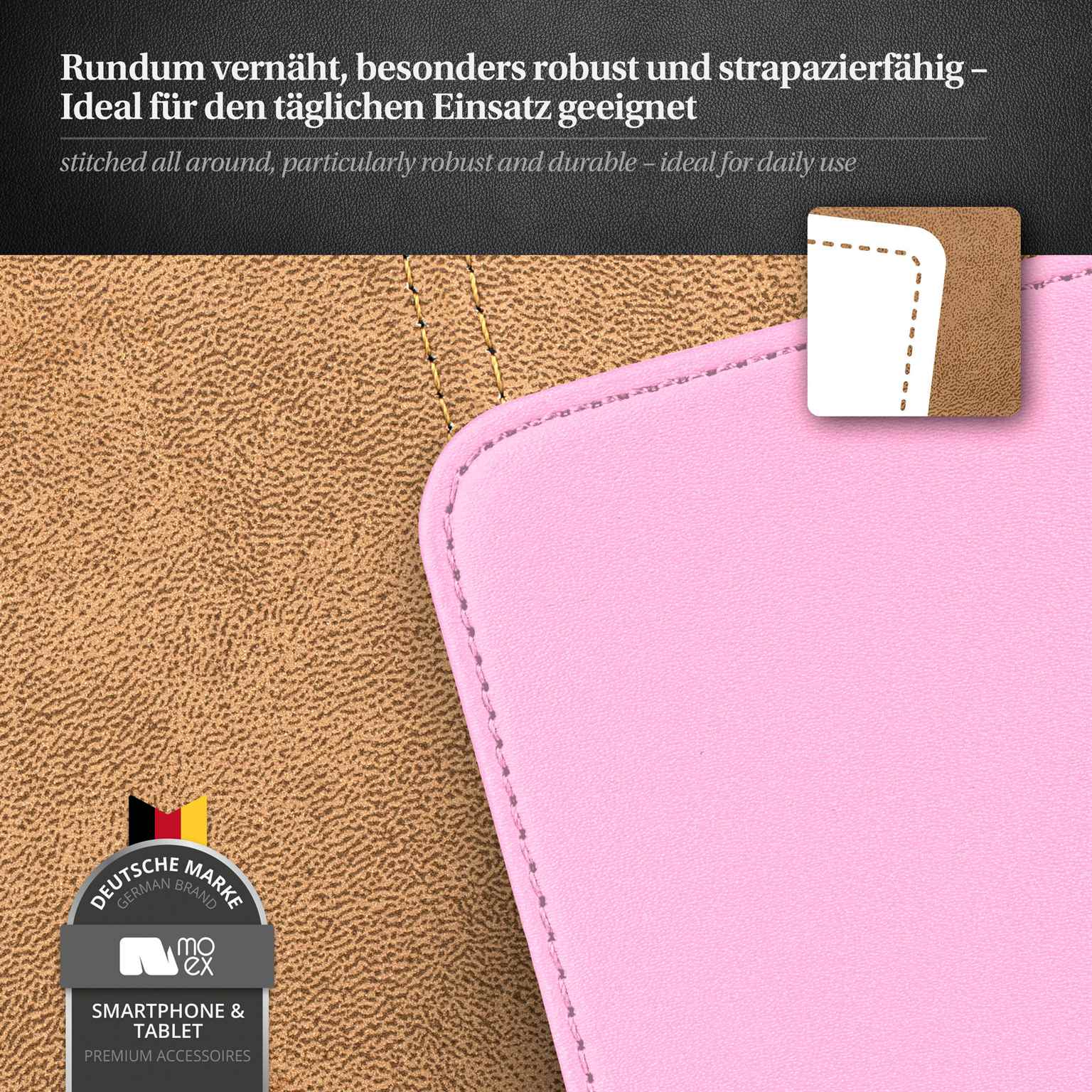 moex Flip Case Samsung Galaxy S Duos 2 Klapphülle Leder Optik – Weiteres Produktbild 5 moex Flip Case Samsung Galaxy S Duos 2 Klapphülle Leder Optik – Weiteres Produktbild 5