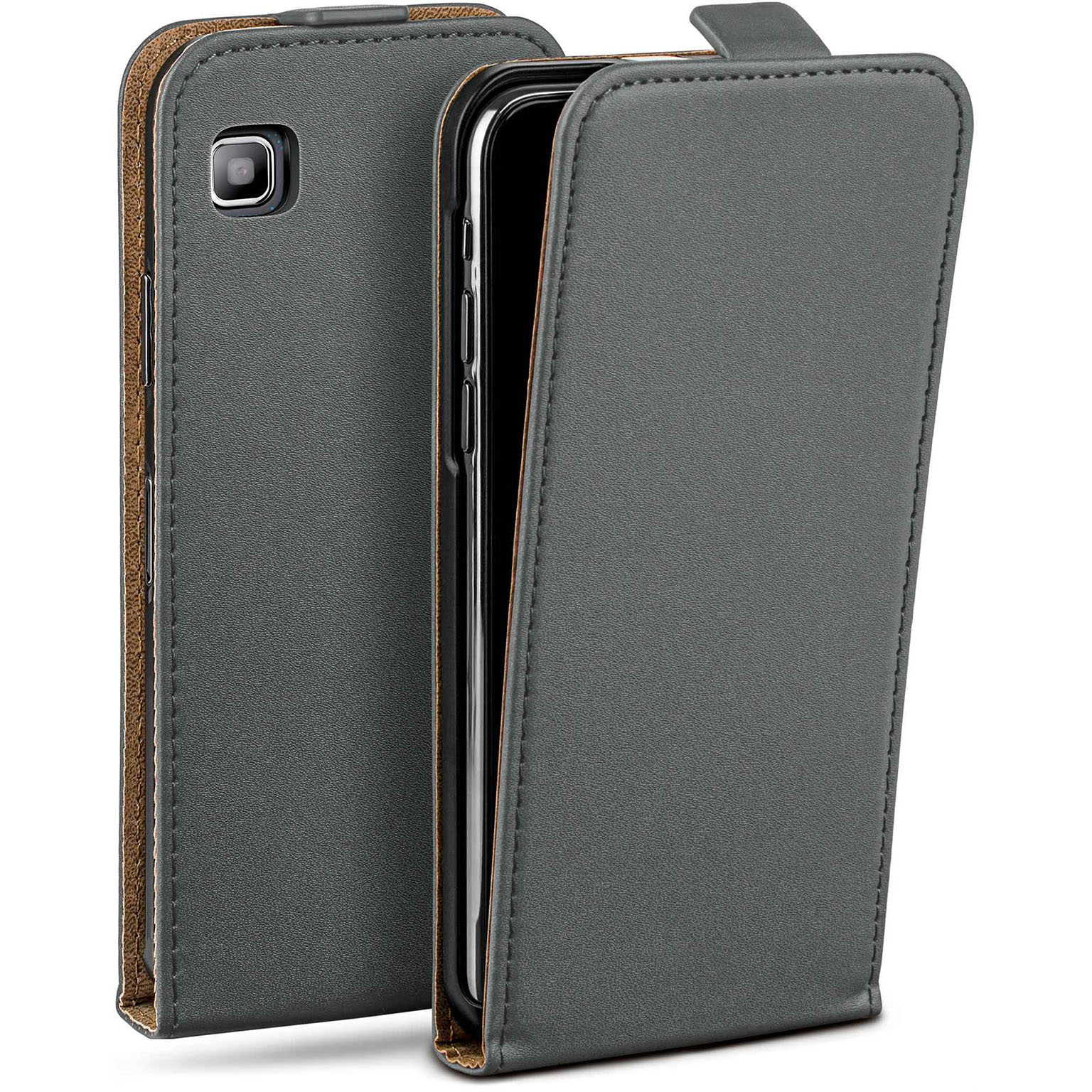 moex Flip Case Samsung Galaxy S Klapphülle Leder Optik Hauptbild