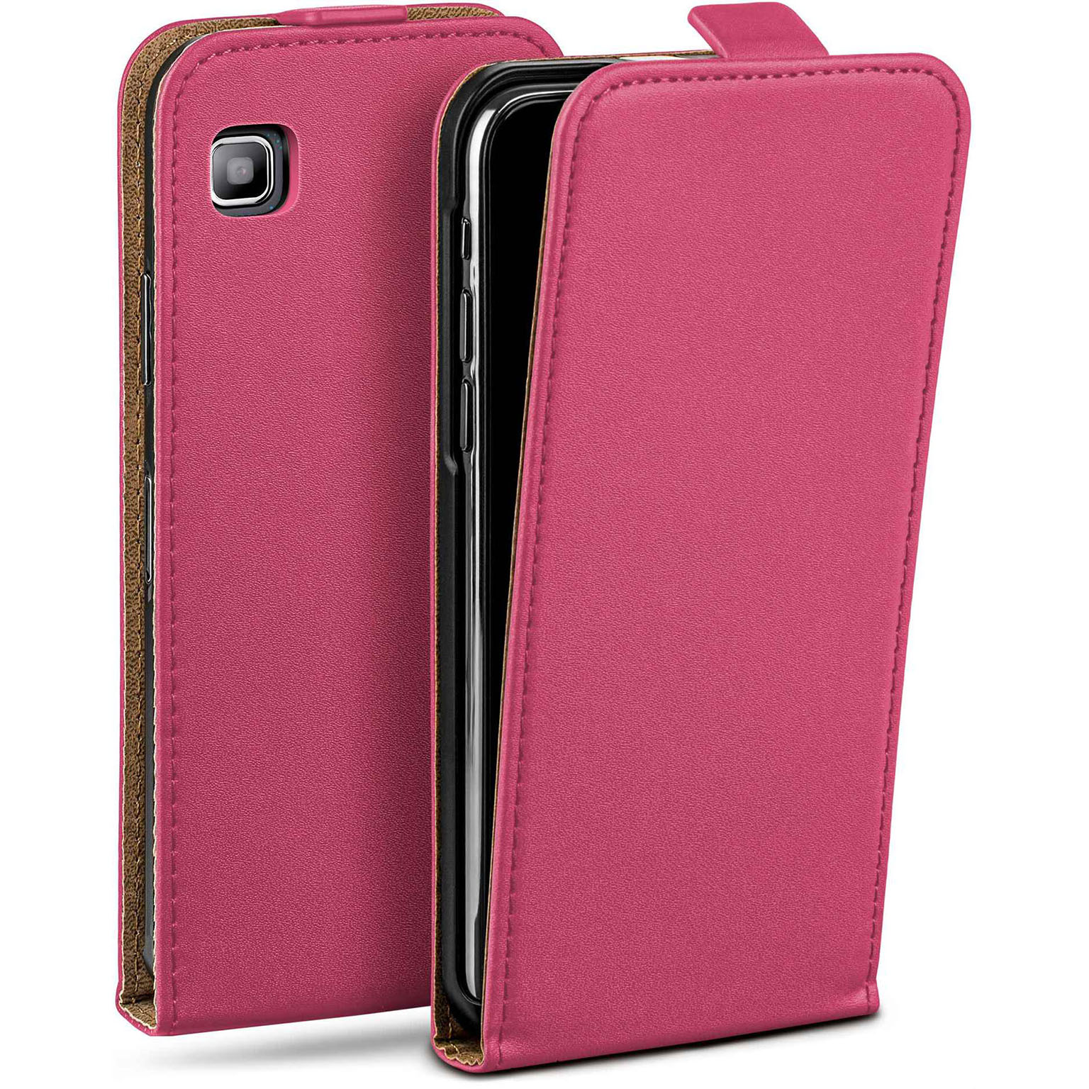 moex Flip Case Samsung Galaxy S Klapphülle Leder Optik Hauptbild